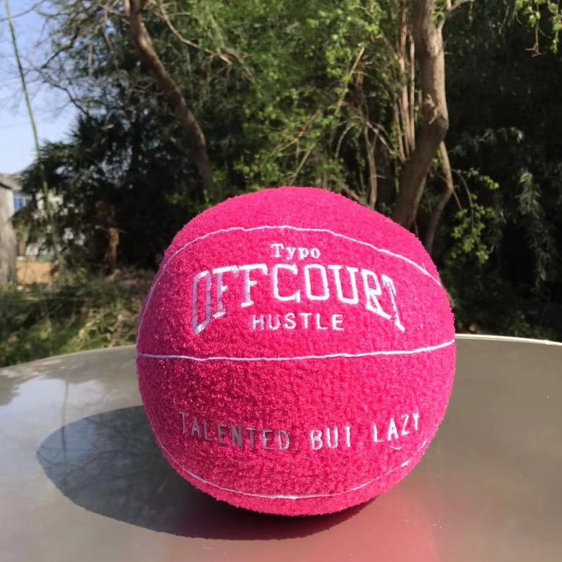 Teddy Velvet Basketball Pillow Cover Sports Design Soft Polyester Filling Hand Washable Living Room Bedroom Decor Fan Gift Idea