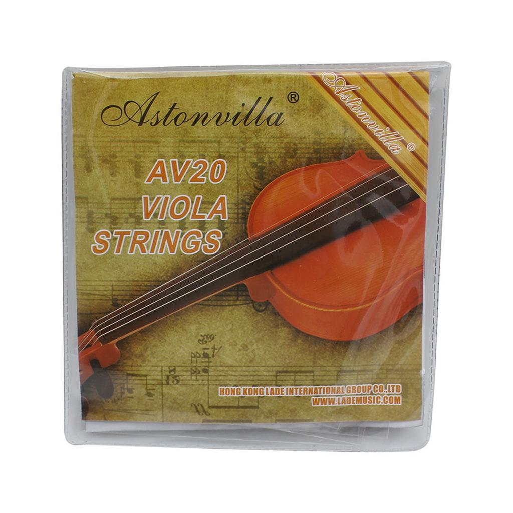 Viola Strings Set Nickel-Plated Balls Stainless Steel Core Wound Medium Tension Suitable for Practice Stage Performances