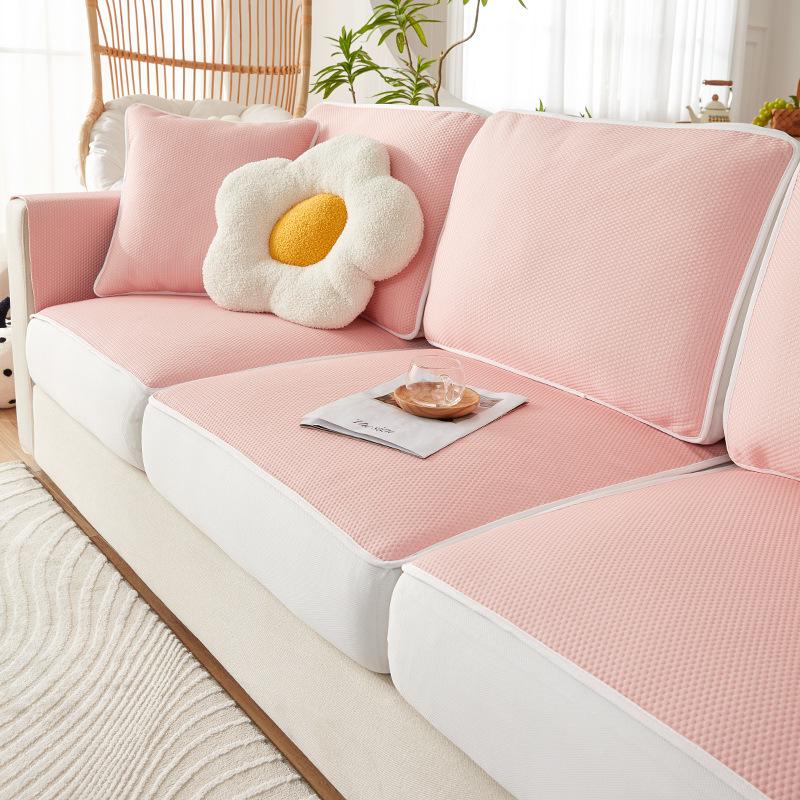 Sofa Cover Anti-Scratching Sofa Cover Summer Cool Silk Elastic Sofa