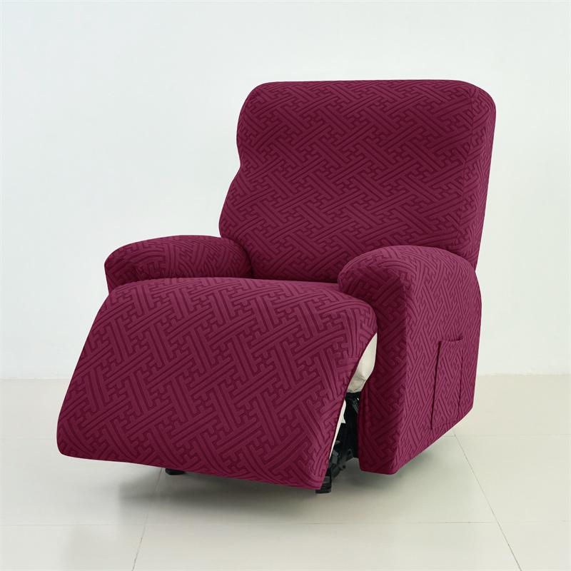 Split Recliner Sofa Covers Stretch Single Seater Reclining Couch Cover Slipcover for Living Room Relax Elastic Armchair Cover