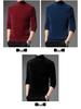 Men's Winter Mink Cashmere High Neck Sweater - Thick, Soft, Fashionable Knitted Pullover