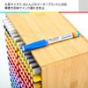 MEEDEN Bamboo Marker Storage Holder with 18 Compartments, Holds 126 Markers, Alcohol Markers, Pens, Pencils, Art Supplies, Desk Organizer