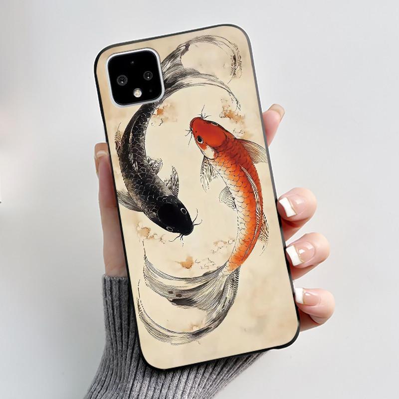 Casing For Google Pixel 4 / 4XL /4 XL Super-Thin Slim Case Aesthetic Luxury Cute Cool Boys Girls Black Matte Soft Silicone Cover