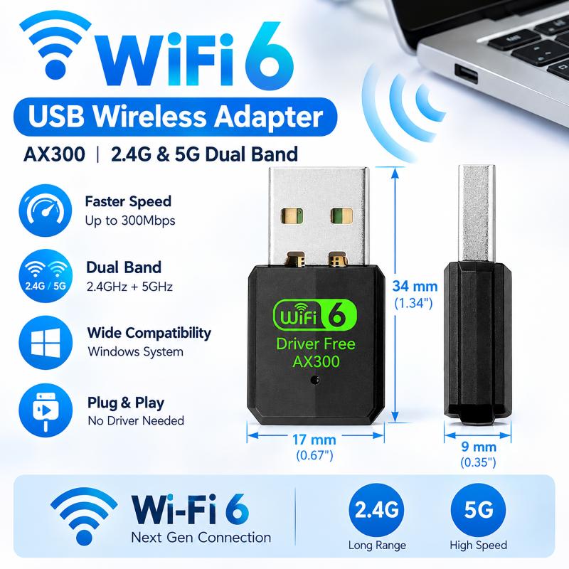 1Pcs Usb Wifi Bt Receiver 2.4G/5G Usb Wifi Dongle For Desktop 900Mbps Bluetooth Wireless Wifi Adapter
