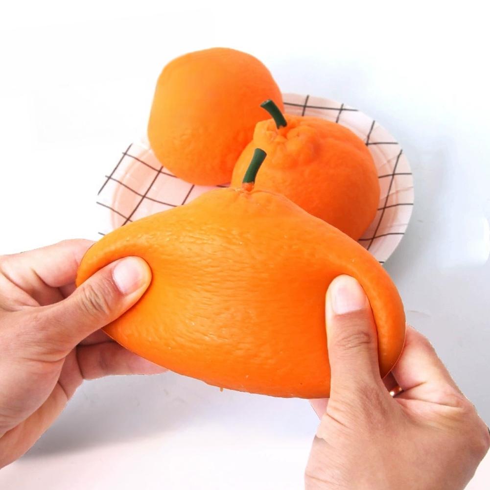 Kawaii Durian Tangerine Fruit Toy Slow Rising Soft Squeeze Stress Relief Anti-Anxiety Sensory Fidget Toy For Kids Gift