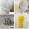 Thick Transparent Frosted Ziplock Bag for Dried Fruit and Tea Packaging