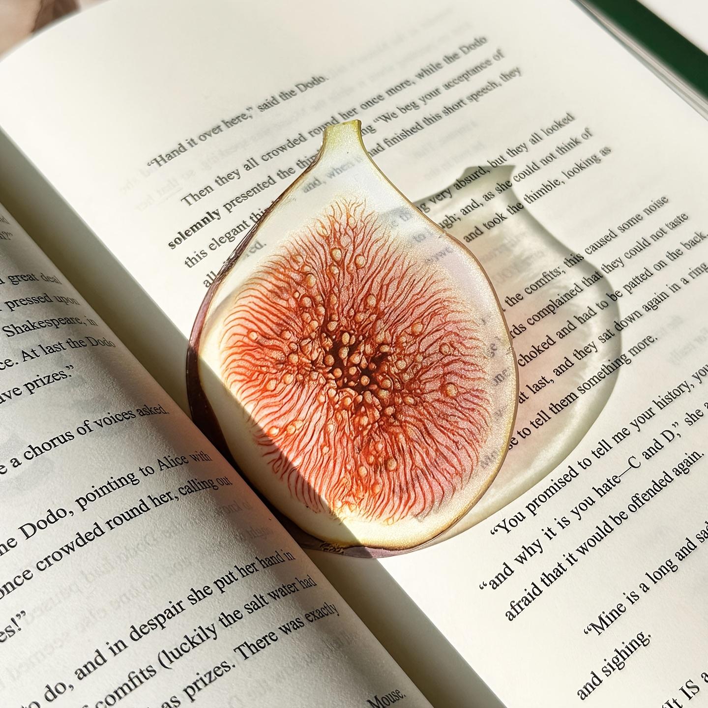 

1pc Fruit-shaped Acrylic Bookmark - Semi-transparent Page Marker, Cute Book Accessory,Creative Gift,Can Be Used as DIY Accessory