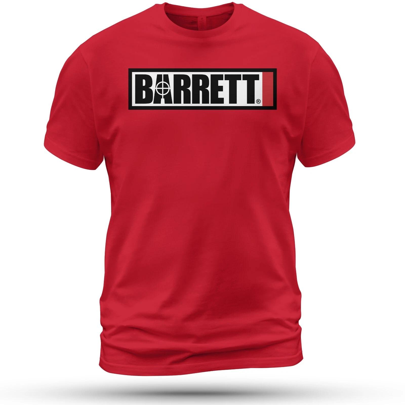 Men s and Women s T-shirts BARRETT Logo Ammunition Guns Firearms T-Shirt Size S-5XL L