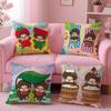 Cartoon M-MonchhichiS Cushion Cover Comfortable Reversible Pillow Cover Ideal for Car Sofa Bedroom & Beyond