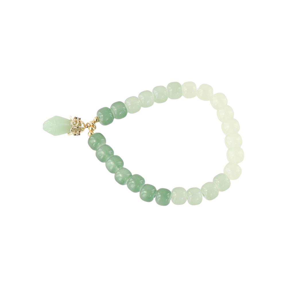 Green Korean Style Bracelets Stone Bracelets Gradient Stone Bead Bracelets Female Hand Chain