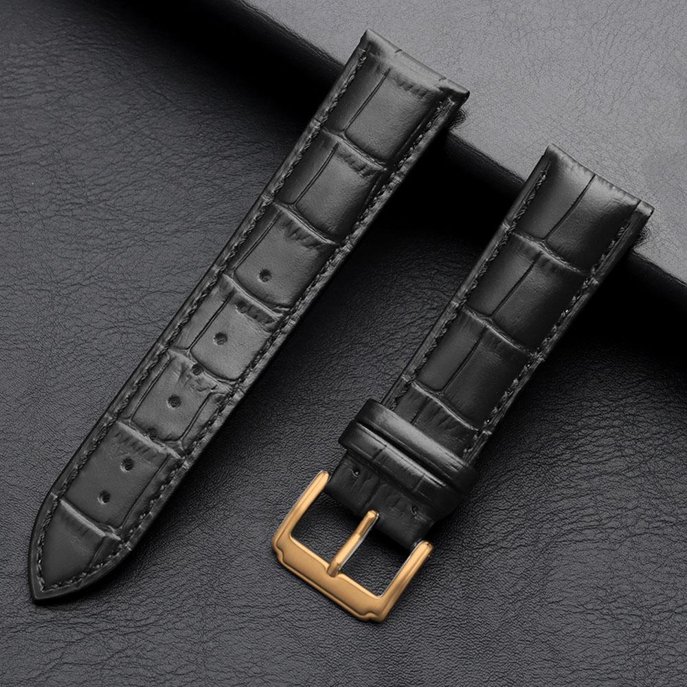 High Quality Soft Watch Band Genuine Leather Business Universal Straps12/13/14/15/16/17/18/19/20/21/22/23/24mm Watch Accessories
