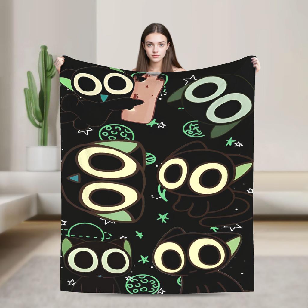 The Legend Of Hei Anime Blanket  Camping Flannel Throw Blanket For Living Room Soft Custom Quality Bedspread Birthday Present