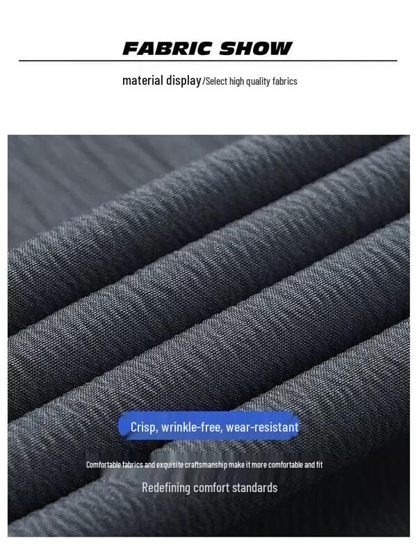 Dingfengbaoluo Men's Ice Silk Quick-Dry Straight-Leg Sport Pants