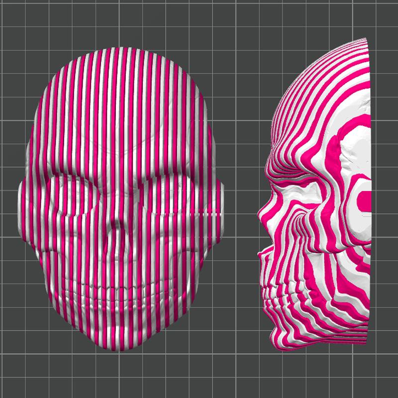 3D Printed Luminous Quantum Skull Fidget Skull Gifts Cool Novelty Desk Ornament Funny Desktop Ornaments For Home Office Desk