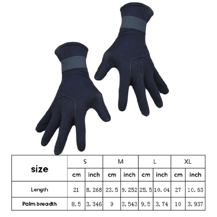 Flexible Swimming Gloves Flexible Anti Slip Thermal Five Finger Surfing Glove 2x