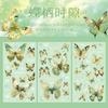 3 Sheets Vintage INS laser Butterfly Stickers Decorative Adhesive Diy Hand Account Diary Album Scrapbooking Craft Supplies