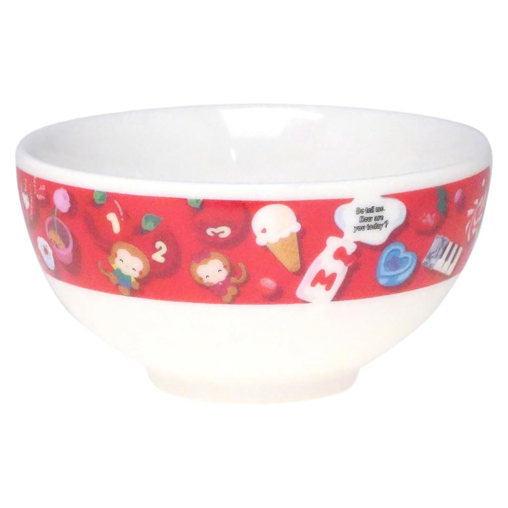 Sanrio 50th Anniversary Kitty Rice Microwave and Dishwasher Made In Product Number 310130 "Hello Kitty" Bowl, 10.5cm, Safe, Japan,