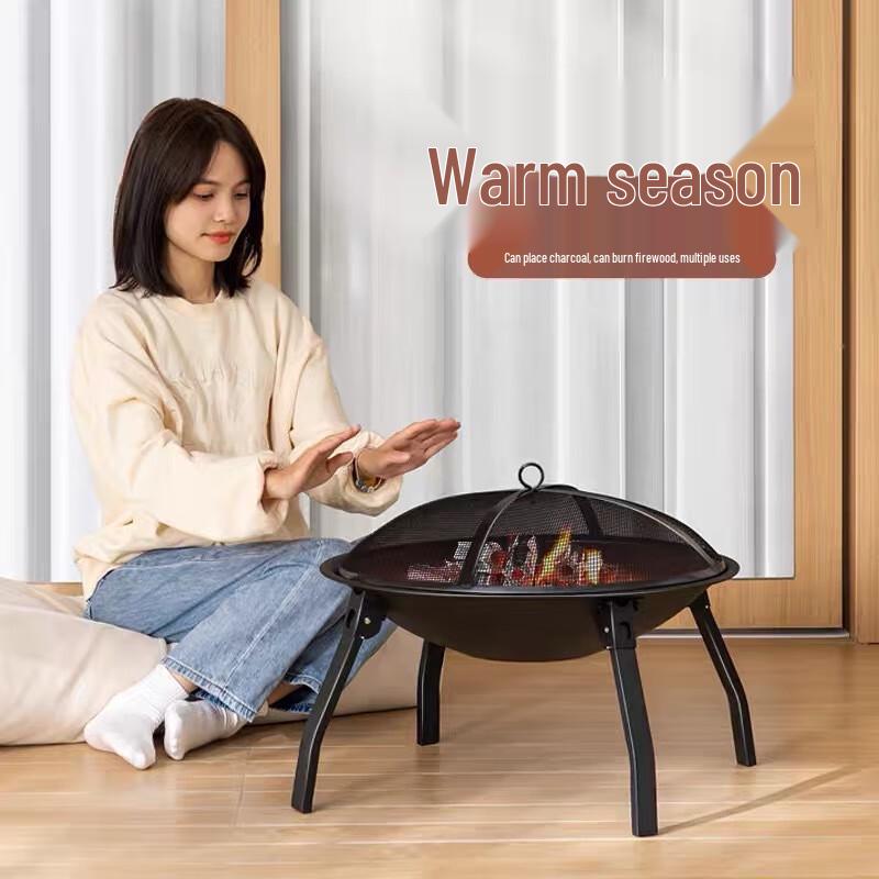 Zhi Chu Indoor Charcoal BBQ Grill Table with Heater Function