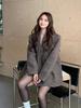 New Korean Chic Elegant Reversible Cashmere Coat Women Autumn Winter Loose Woolen Blazer Jackets Short Streetwear Clothes