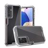Transparent Blue Three-in-one Mobile Phone Case for Samsung A14 5 Airbags Anti-fall and Four-corner Protection