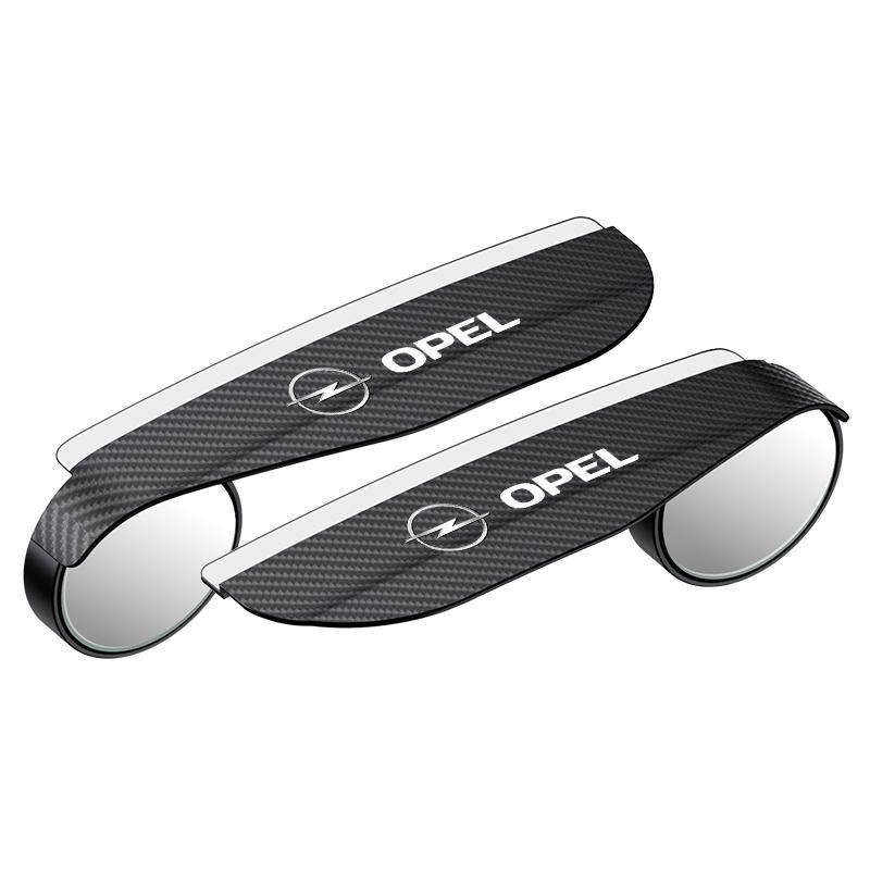 CIV1 2PCS Car rearview mirror rain eyebrow small round mirror For Opel Corsa Astra Insignia Vectra Zafira Meriva Mokka Grandland
