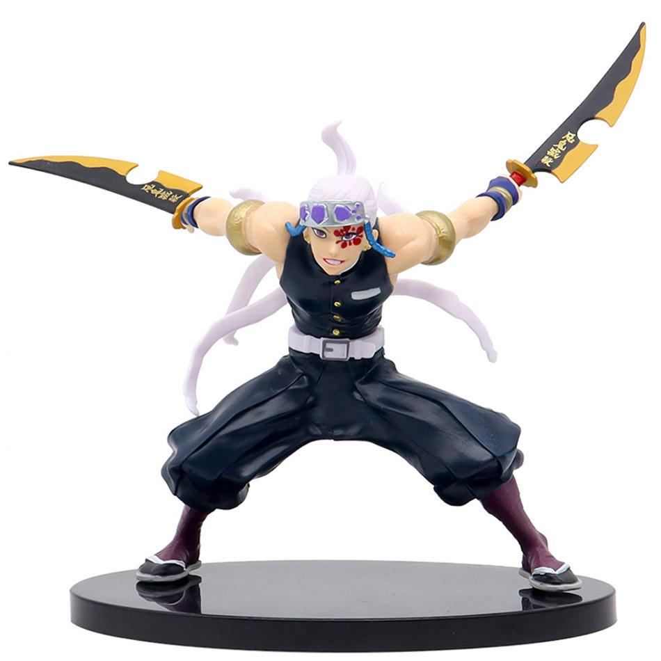 Anime Kamado Tanjirou Zenitsu Figuren Spielzeug Kimetsu No Yaiba Nezuko Kamado Uzui Tengen PVC Figur Modell Puppen Geschenke