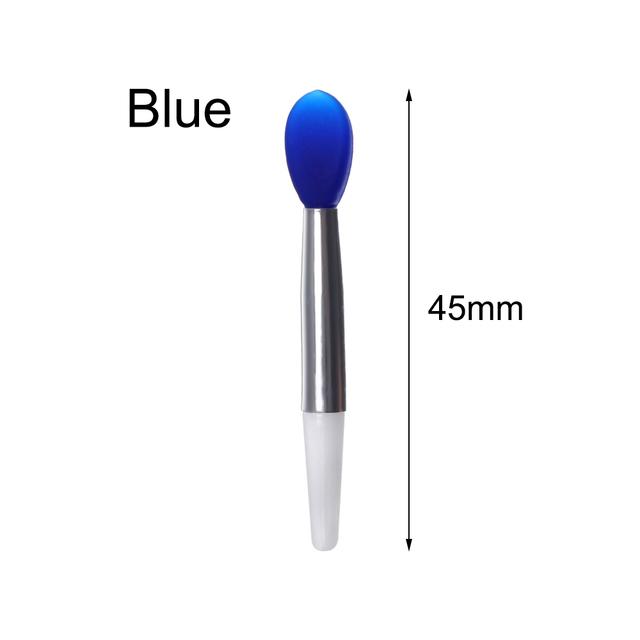 1/3PC Portable Lip Brush Multifunctional Soft Silicone Head Lip Balm Lipstick Applicator with Cover Professional Makeup Brushes