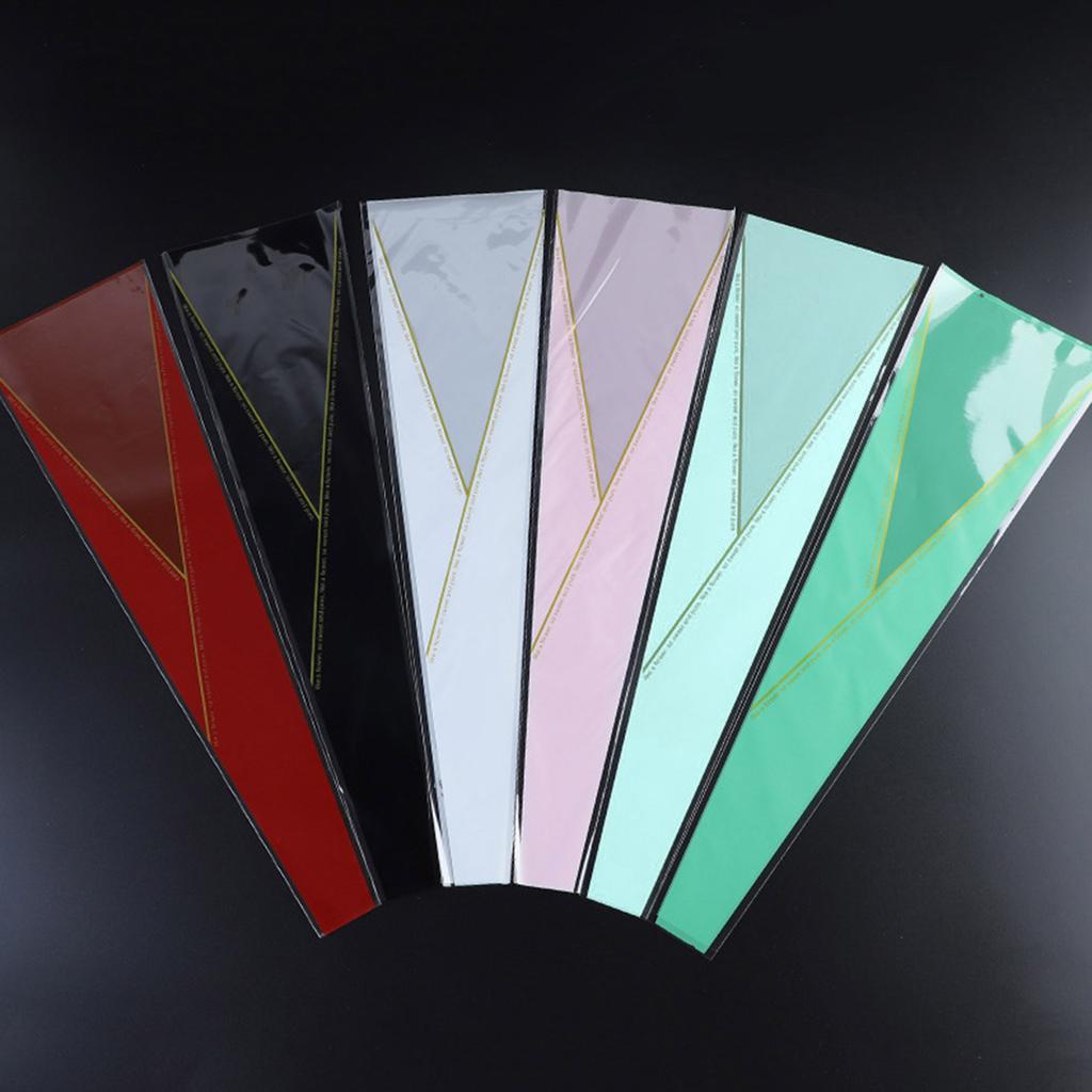 Pack of 50pcs Exquisite Rose Flower Wrapping Bags Bouquet Packaging Bag Floral Wrappers for Special Celebrations