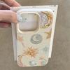 Golden Powder Star Moon Sun Planet Elements Phone Case For iPhone 17 16 15 Pro Max 14 13 12 11 XS X XR 16 Plus 16E 17 Air Cover