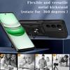 For Realme C71 4G Case Slide Camera Protect Armor Phone Case For OPPO Realme C71 C 71 RealmeC71 Magnet Holder Ring Cover
