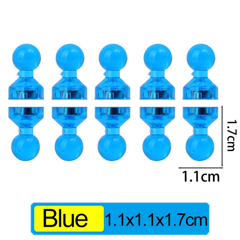 100x Magnetic Push Pins Strong Colorful Fridge Magnets Whiteboard Map Tacks Office Home Decor Stickers Bulletin Board Supplies