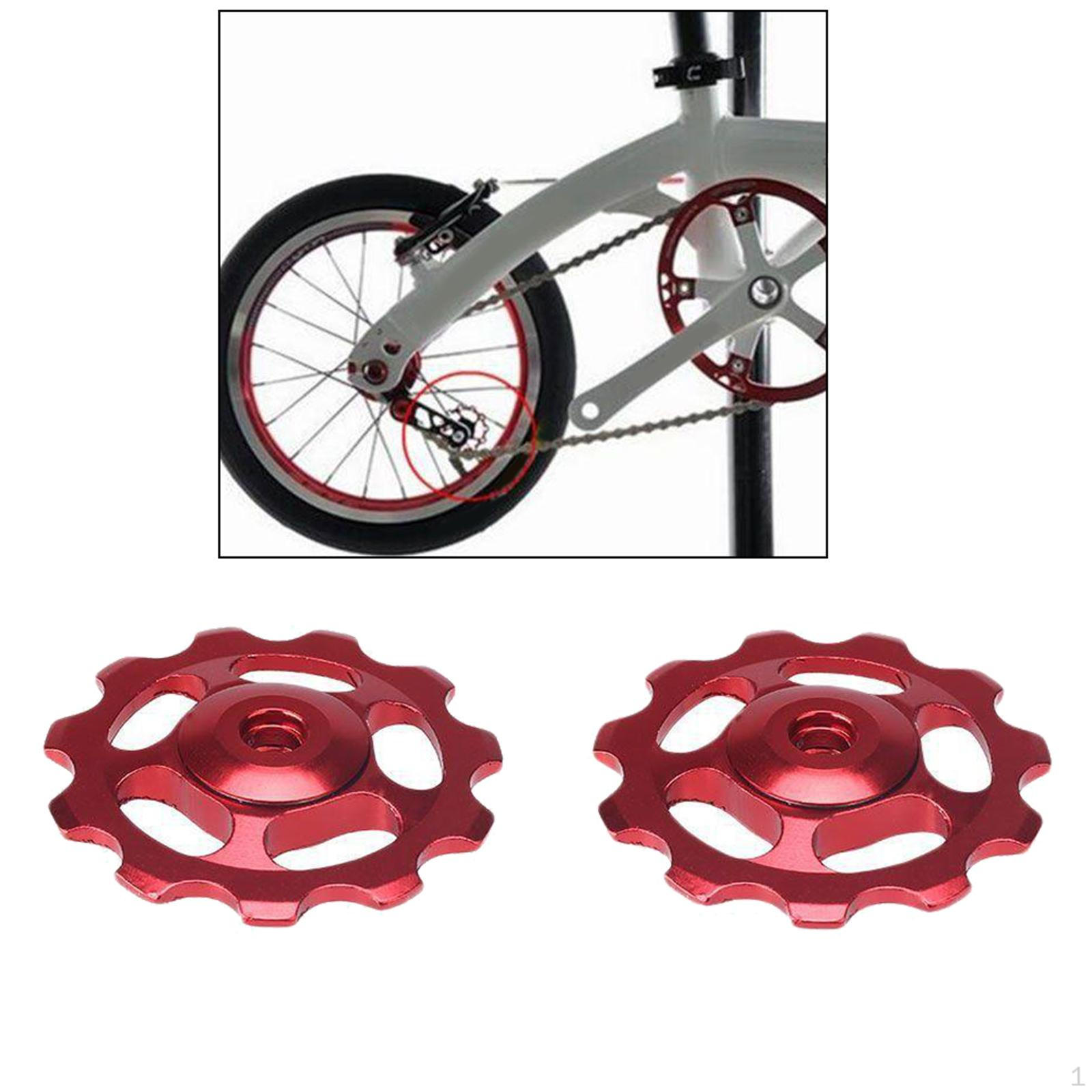 11 Bicycle Derailleur Pulley, Aluminum Alloy Rear Pulley Jockey Wheel for Mountain Bike