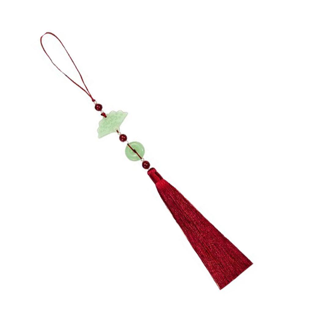 Elegant Fan Shaped Tassel Keychain Ornament Polyester Decorative Pendant For Gift Giving or Daily Accessories