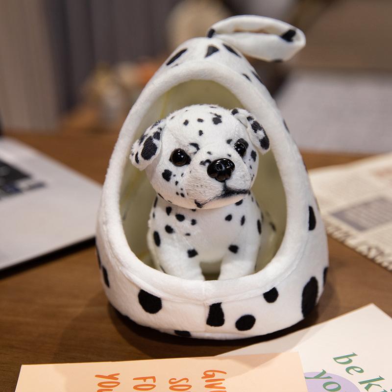 New Creative Simulation Cartoon Toy Doghouse Pendant Plush Unzipped Children's Toys Gift