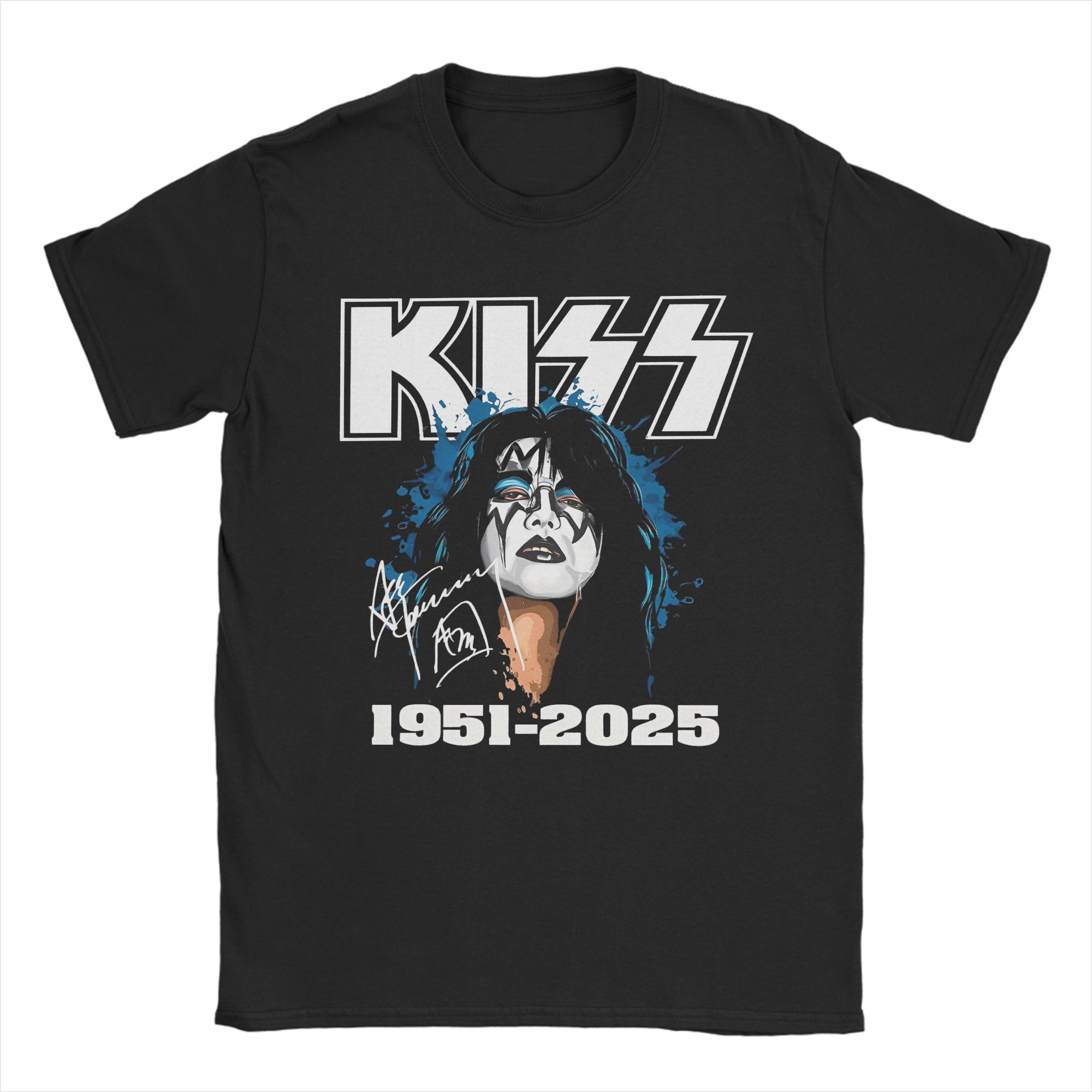 

Футболка с принтом Ace Frehley Spaceman Kiss для мужчин и женщин Хлопковая одежда S