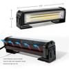40W 80W COB Car Front Grille LED Strobe Light Police Fire Truck Emergency Flashing Warning Lights 12V 24V Amber White Red Blue