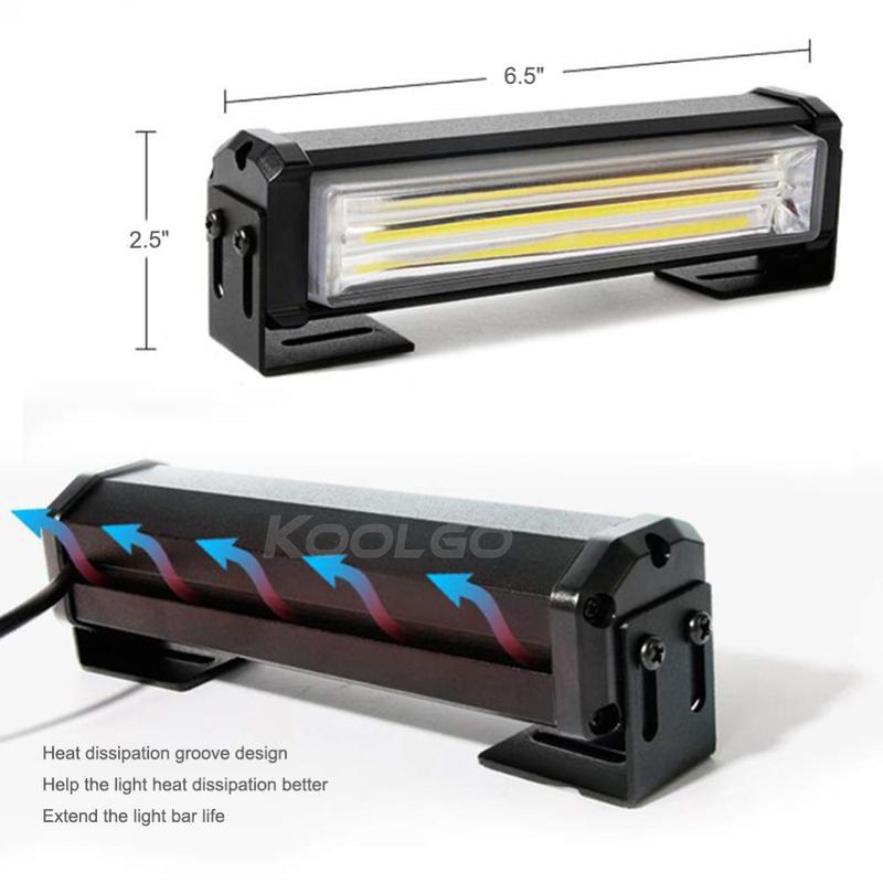 40W 80W COB Car Front Grille LED Strobe Light Police Fire Truck Emergency Flashing Warning Lights 12V 24V Amber White Red Blue