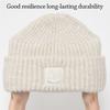 Casual Knitted Beanies Solid Color Unisex Warm Hat Windproof Hip-hop Bonnet Men