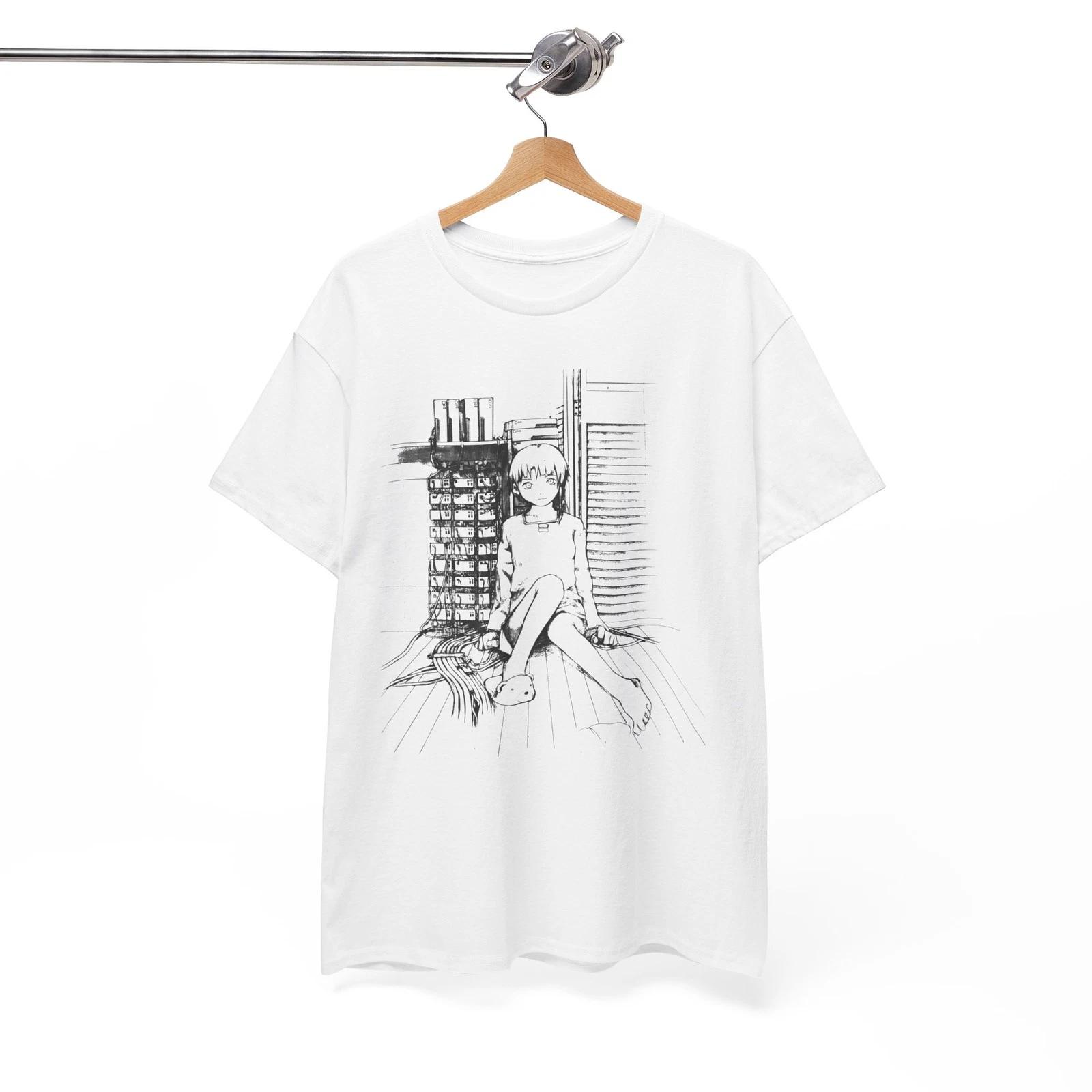 LAIN Serial Experiments T-Shirt, Japanese Shirt, Anime Merch, Otaku, Unisex Tee L