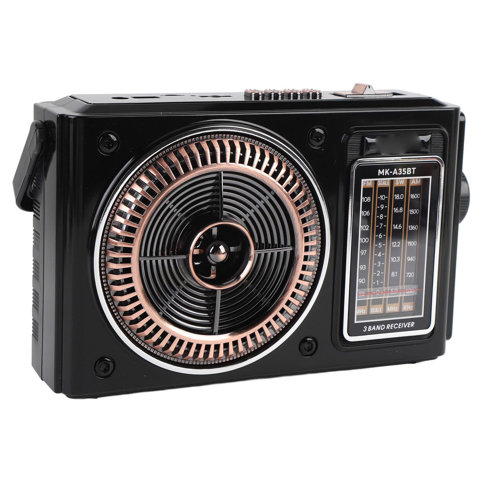 

Портативное коротковолновое радио AM FM с Bluetooth 4 в 1, полнодиапазонное радио с поддержкой карт памяти