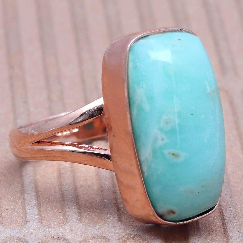 Chrysoprase Gemstone Handmade Silver Jewelry  "8"