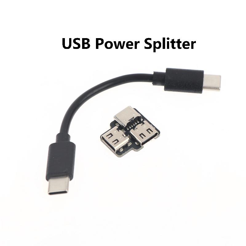 Typ C 1-zu-2 Stromverteiler USB-Adaptermodul für synchrones Laden und Datenübertragung in mobilen oder Laptop-Setups