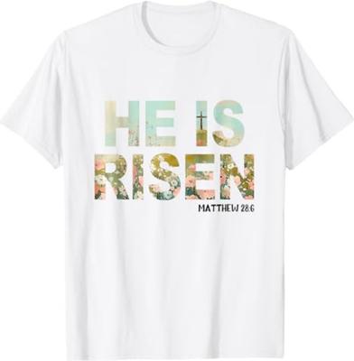 He Is Risen Boho Easter Christian Jesus T-Shirt