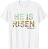 He Is Risen Boho Easter Christian Jesus T-Shirt