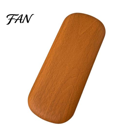 Protective Eyewear Container Vintage Wood Grain Metal Eyeglasses Case, Large Frame Sturdy Protection Portable Eyeglass Holder for Women Men