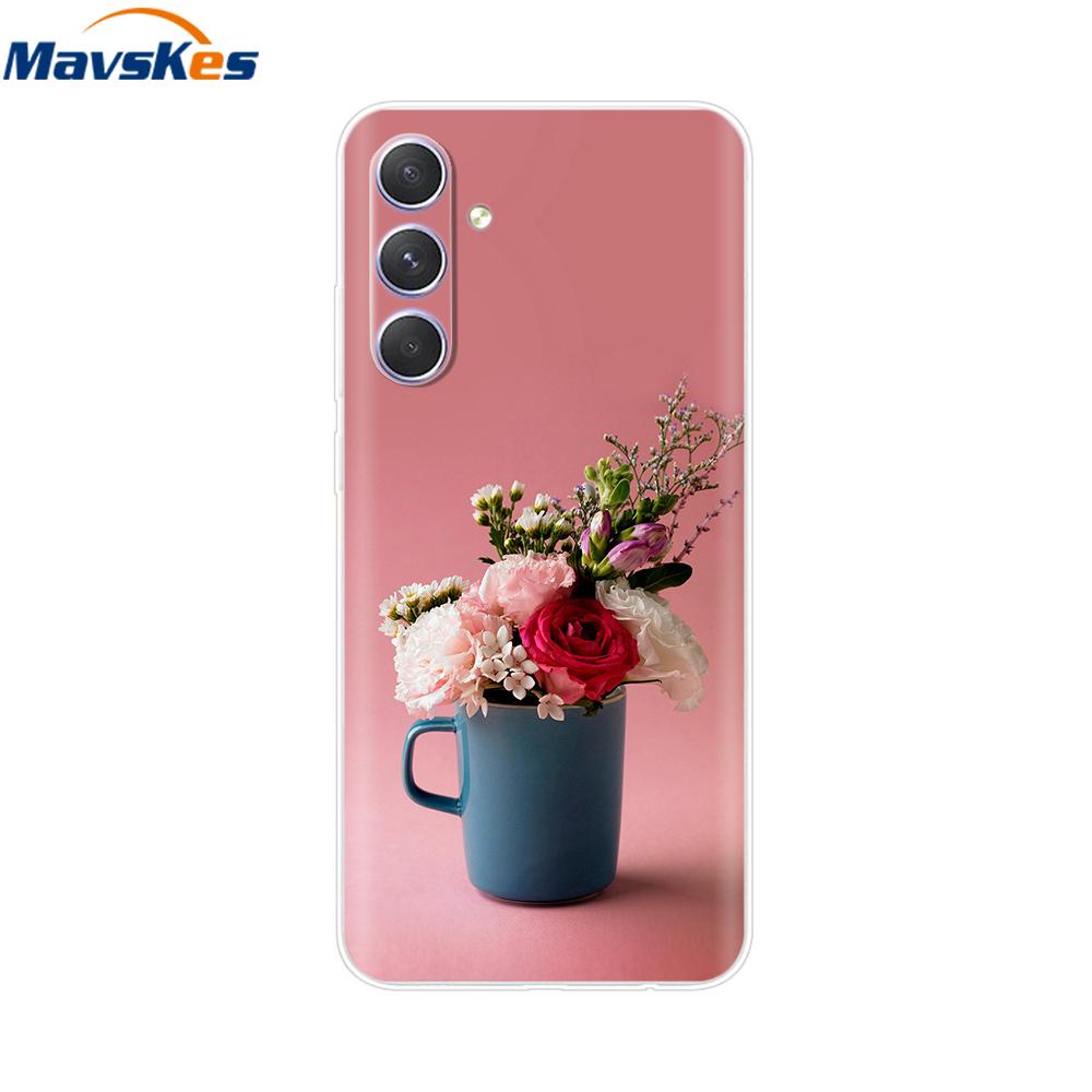 Hülle Für Samsung A15 Weiche Rückabdeckung Schutzhülle aus Silikon Bumper Shell Funda Para Für Samsung Galaxy A15 4G 5G Capa Handyhüllen