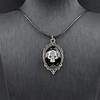 Gothic Skull Pendant Jewelry Trendy Zinc Alloy Necklace Comfort Fit Adjustable Neckchain For Halloween Outfits