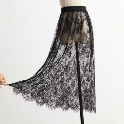 Blumen-Spitzen-Unterrock Slips Anti-Blend-Futter Petticoat Damen Mesh-Unterrock Slips Kleid Mädchen