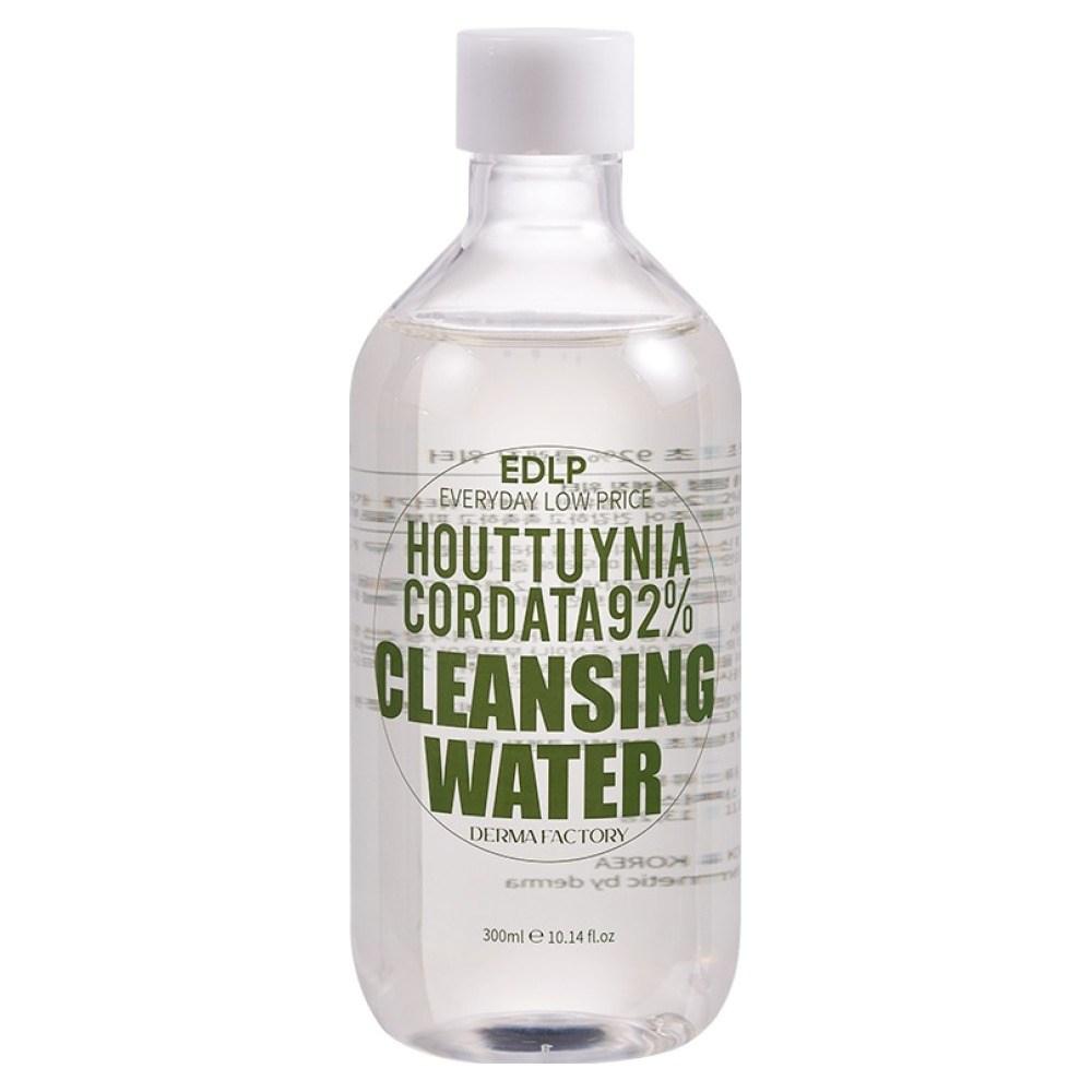 DERMA FACTORY EDLP Houttuynia Cordata 92% Micellar Cleansing Water – Mild Acidic No-Wash, Hydration, Soothing, Vegan, Korean
