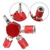Pneumatic Couplers 3-Way Splitter For Air Tools 1 4 Inch NPT Hex Style Longer Life For M D I M Connectors 1 4 Inch Air Connector